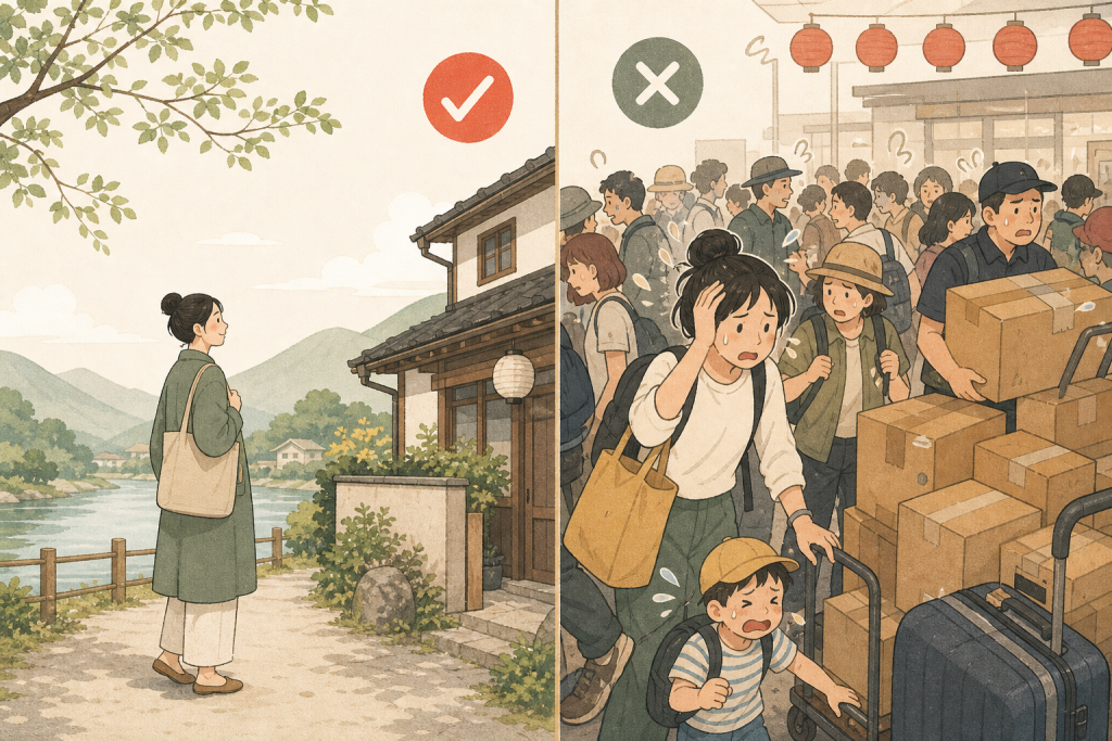 退職を切り出すのに適した時期と避けたい時期を比べた図