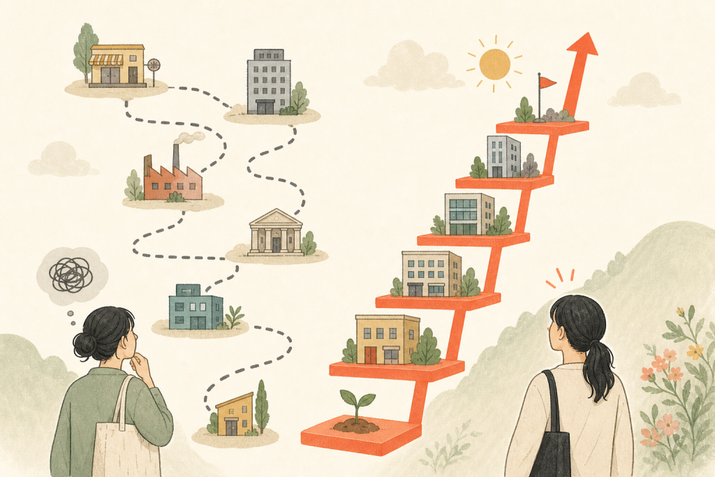 評価される転職と嫌われる転職の違いを示す図